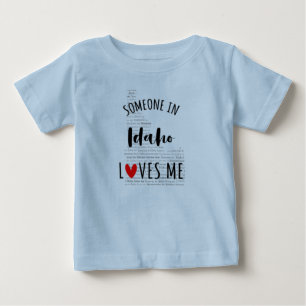 Någon i Idaho Kärlek Me Karta Baby T-skjortan T Shirt