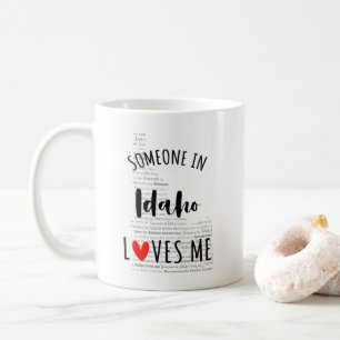 Någon i Idaho Kärlek Me Karta Coffee Mugg