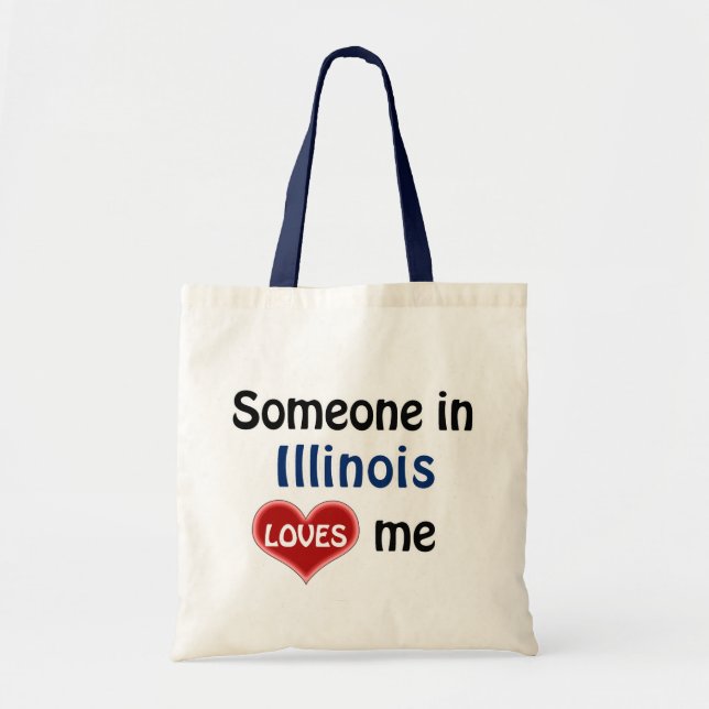 Någon i Illinois kärlek mig Tygkasse (Framsidan)