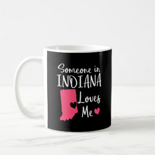 Någon i Indiana Avstånd Kärlek Me Gift länge Kaffemugg