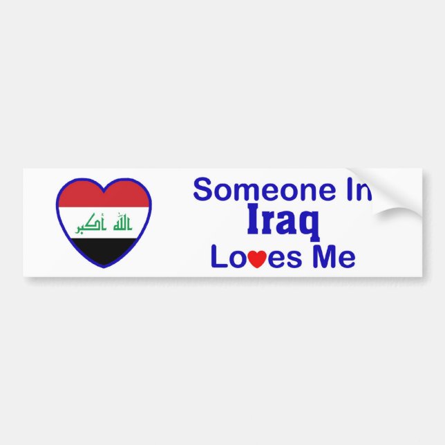 Någon i Irak älskar mig Bildekal (Framsidan)