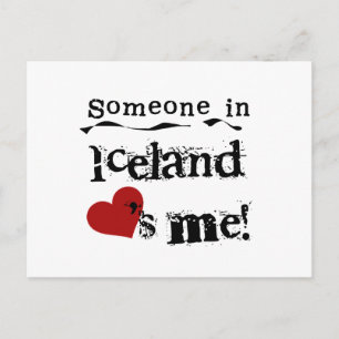 Någon i Island Kärlek me Vykort
