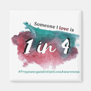 Någon i kärlek är 1 på 4 - gravid och spädbar magnet