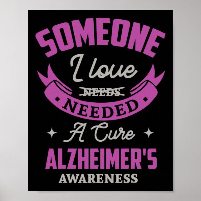 Någon I kärlek behövde en botemedel för alzheimer- Poster (Framsidan)