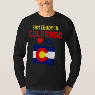 Någon i Kärlek Colorado Denver Flagga Souvenir Mou T Shirt