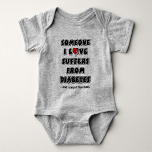 Någon i Kärlek.. Diabetes Baby Bodykosti T Shirt