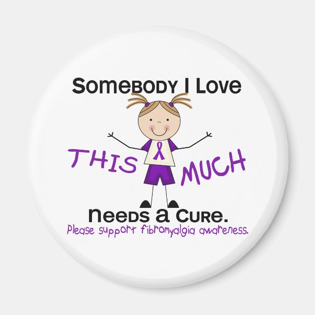Någon i Kärlek - Fibromyalgia (flicka) Magnet (Framsidan)