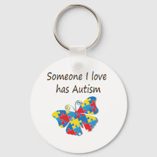 Någon I kärlek har autism (multi) Nyckelring