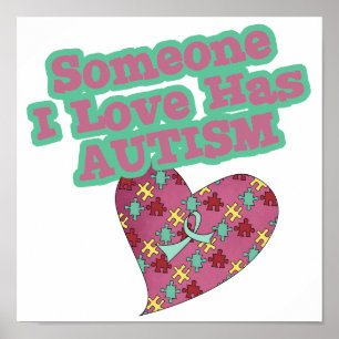 Någon i Kärlek har autism Poster