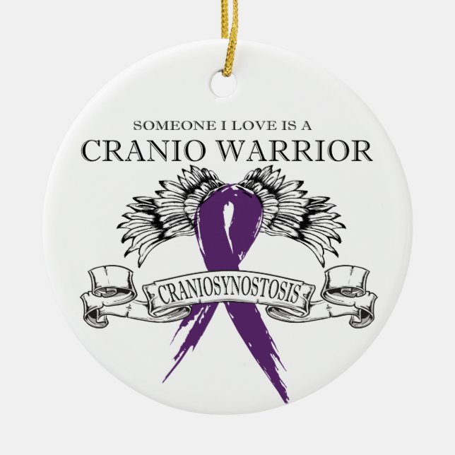 Någon i kärlek har Cranio Julgransprydnad Keramik (Framsidan)