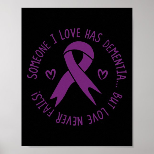 Någon i Kärlek har dementia Alzheimers medvetenhet Poster (Framsidan)