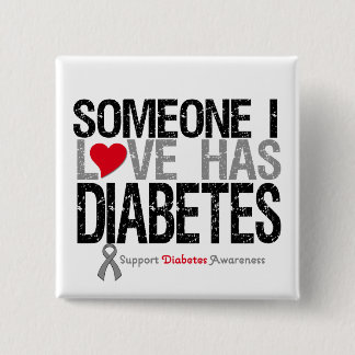Någon i Kärlek har diabetes Knapp