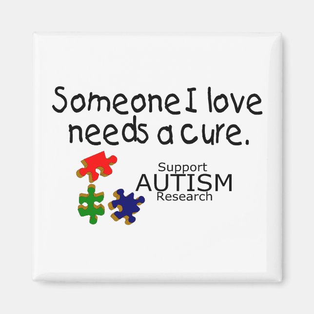 Någon i Kärlek (Puzzle Delar) Magnet (Framsidan)