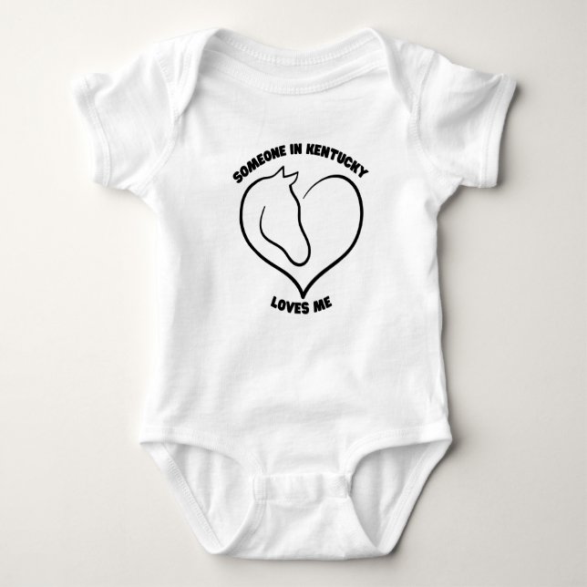 Någon i Kentucky Kärlek Me Baby Bodykostym T Shirt (Framsida)