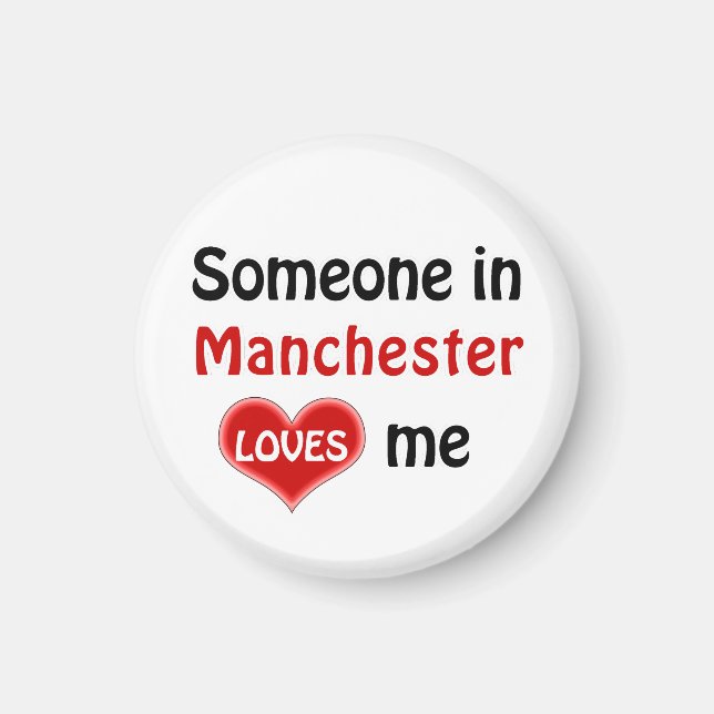 Någon i Manchester kärlek mig Magnet (Framsidan)