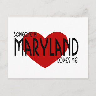 Någon i Maryland Kärlek Me Vykort