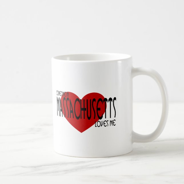 Någon i Massachusetts älskar mig Kaffemugg (Höger)