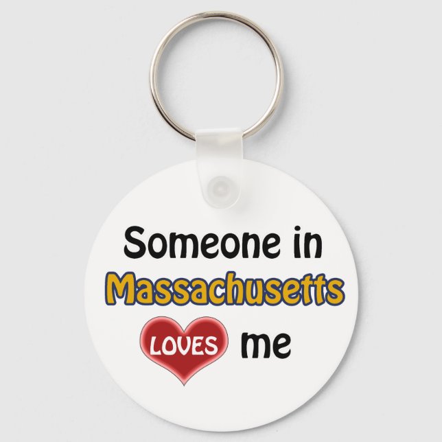 Någon i Massachusetts Kärlek mig Nyckelring (Framsida)