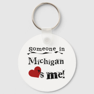 Någon i Michigan älskar mig Nyckelring