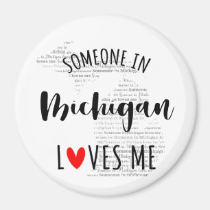 Någon i Michigan Kärlek Me Magnet