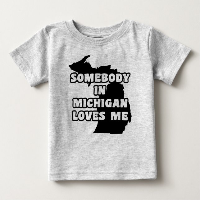 Någon i Michigan Kärlek Me T Shirt (Framsida)
