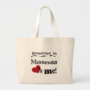 Någon i Minnesota älskar mig Jumbo Tygkasse