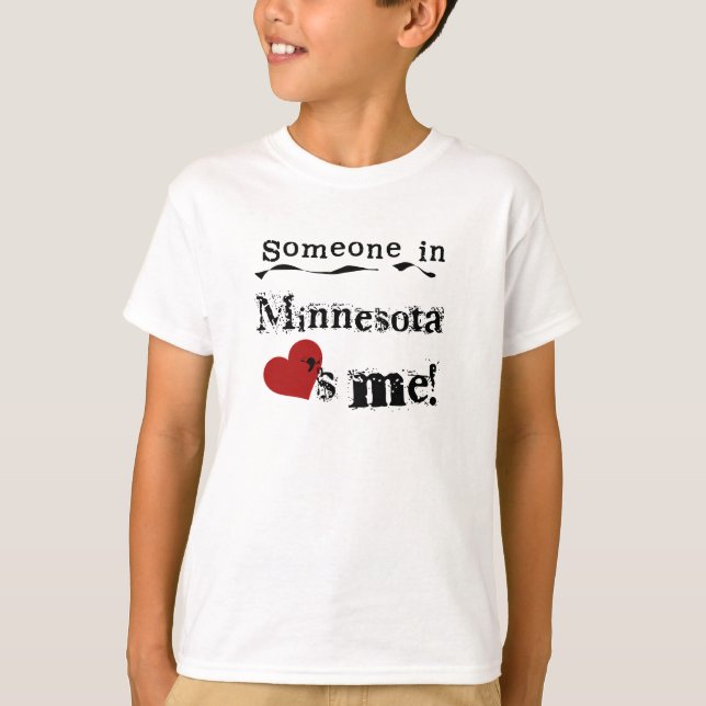 Någon i Minnesota älskar mig T-shirt (Framsida)