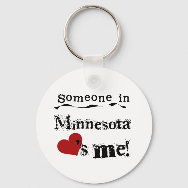 Någon i Minnesota Kärlek Me Nyckelring (Framsida)