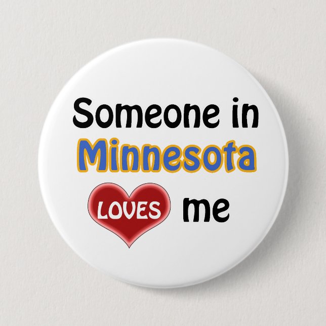 Någon i Minnesota Kärlek mig Knapp (Framsida)