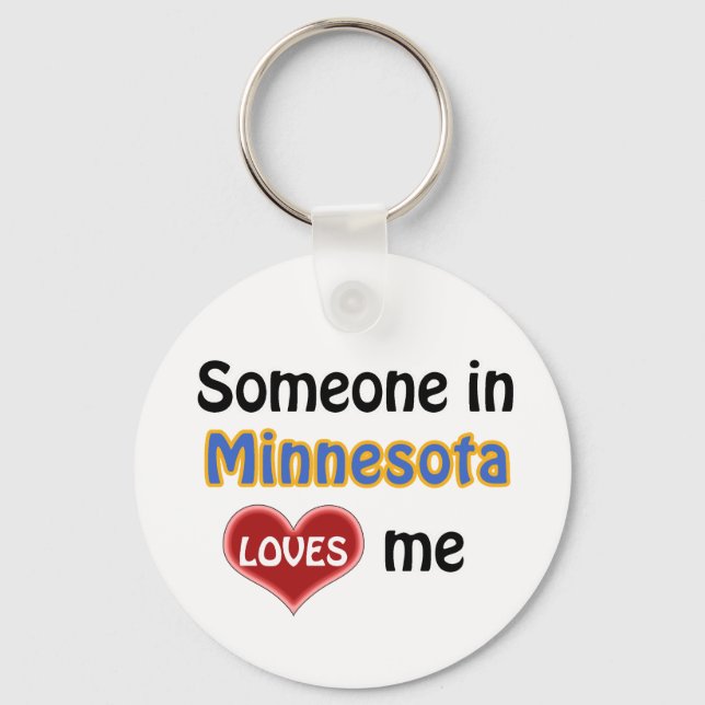 Någon i Minnesota Kärlek mig Nyckelring (Framsida)