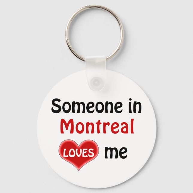 Någon i Montreal kärlek mig Nyckelring (Framsida)