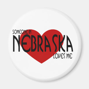 Någon i Nebraska älskar mig Magnet