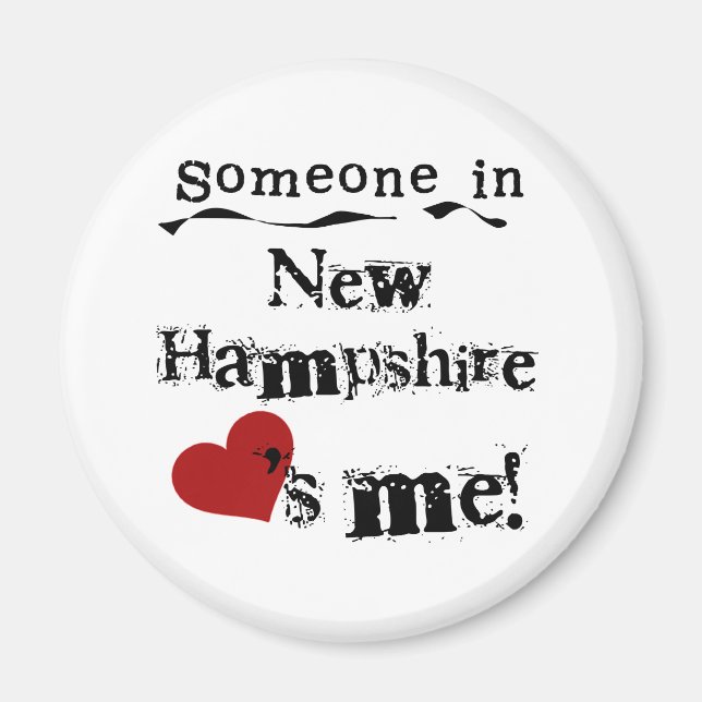 Någon i New Hampshire Kärlek Me Magnet (Framsidan)