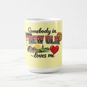 Någon i New Ulm älskar mig   Tysk arv-mugg Kaffemugg
