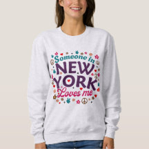 Någon i New York älskar mig Retro rolig design