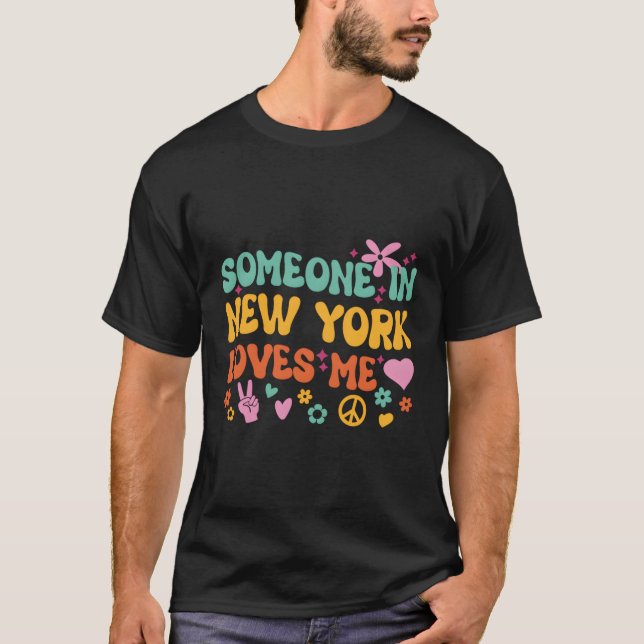 Någon i New York Kärlek Me T Shirt (Framsida)