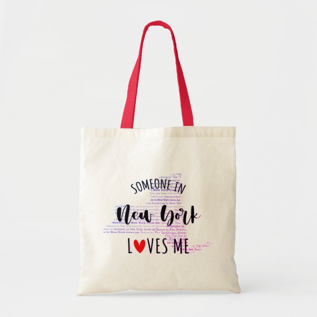 Någon i New York Kärlek Me Tote Bag Tygkasse (Framsidan)