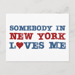 Någon i New York Kärlek Me Vykort