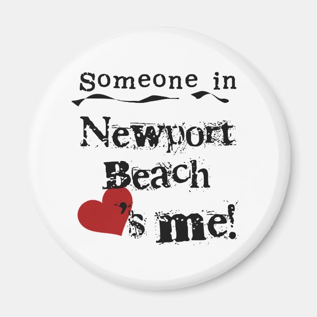 Någon i Newport Beach Magnet (Framsidan)