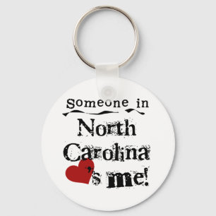 Någon i North Carolina älskar mig Nyckelring