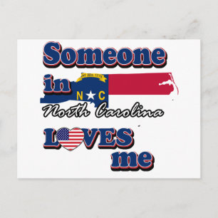 Någon i North Carolina älskar mig Vykort