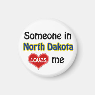 Någon i North Dakota kärlek mig Magnet
