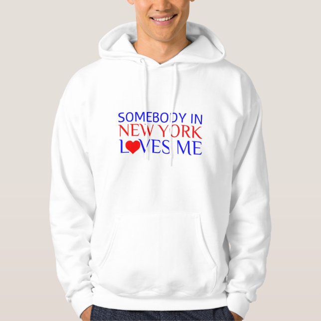 NÅGON I NYA YORK KÄRLEK MIG HOODIE (Framsida)