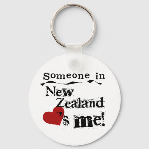 Någon i Nya Zeeland Kärlek Me Nyckelring