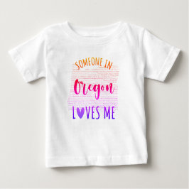 Någon i Oregon Kärlek Me Karta Baby T-skjortan T Shirt