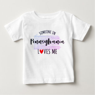 Någon i Pennsylvania Kärlek Me Karta Baby T-skjort T Shirt