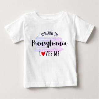 Någon i Pennsylvania Kärlek Me Karta Baby T-skjort T Shirt