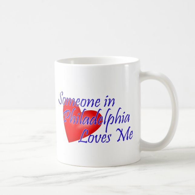 Någon i Philadelphia älskar mig Kaffemugg (Höger)