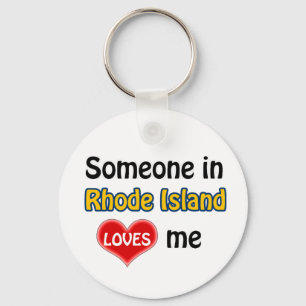 Någon i Rhode island Kärlek mig Nyckelring