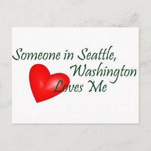 Någon i Seattle Kärlek me Vykort